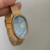 Minimalist Mother of Pearl Oval Face Bracelet Watch