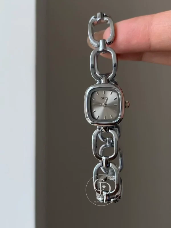 Women's Silver Watch Minimalist Wrist Watch for Women