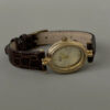 Vintage Black/Brown Oval Face Women's Watch