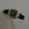 Vintage Emerald Green Square Leather Watch