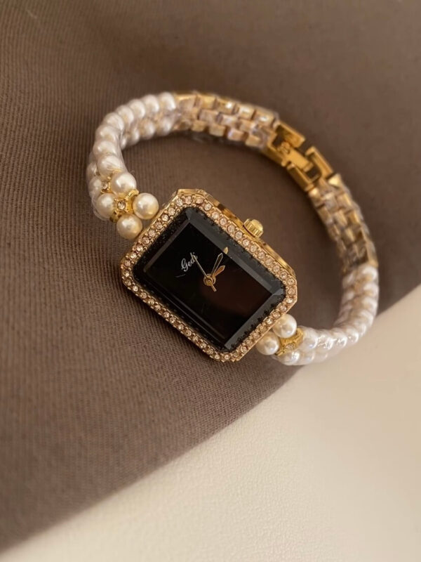 Dainty Style Rectangle Face Gold/Silver Women's Watch