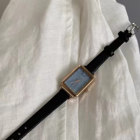 Minimalist Style Brown/Black Square Women’s Watch