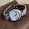 Blue Mother of Pearl Square Face Bracelet Watch