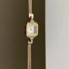 Vintage Style Small Square Face Gold Bracelet Watch
