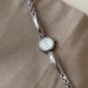 Dainty Round Face Gold/Silver Bracelet Women's Watch