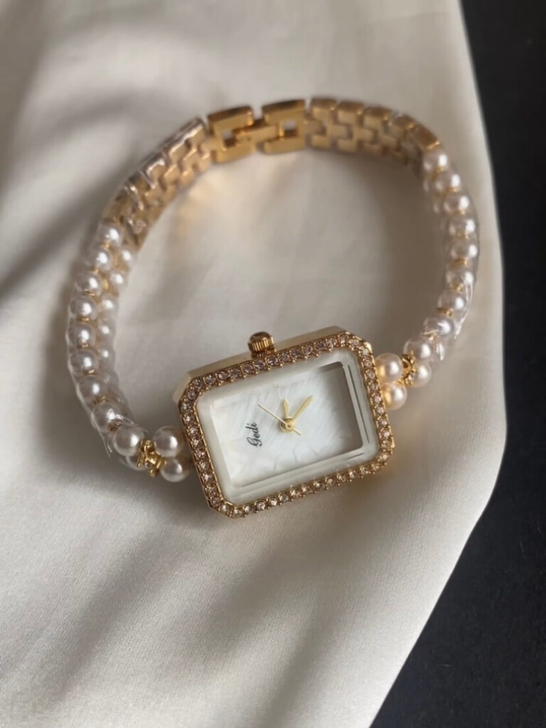 Dainty Style Rectangle Face Gold/Silver Women's Watch