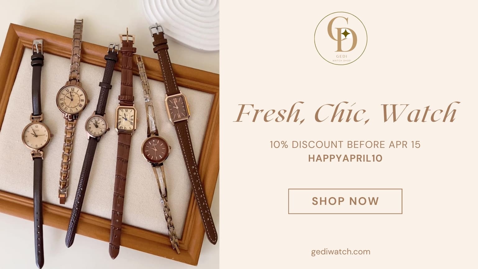 Spring Savings: Refresh Your Look with Gedi Watch!