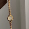 Vintage Style Round Face Gold/Silver Bracelet Watch