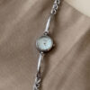 Dainty Round Face Gold/Silver Bracelet Women's Watch