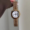 Minimalist Style Square Face Gold Bracelet Ladies Watch