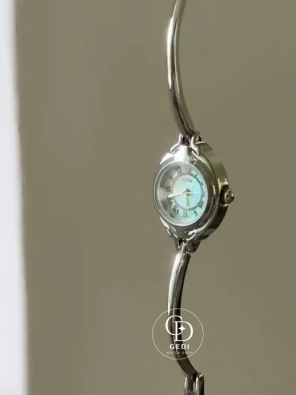 Silver Watch for Petite Wrist Vintage Roman Numeral Women's Watch