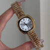 Minimalist Style Square Face Gold Bracelet Ladies Watch