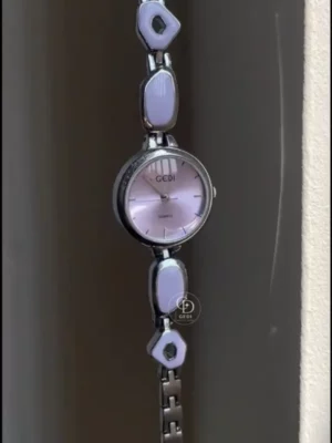 Handmade Purple Bracelet Women's Watch Purple Dial Watch