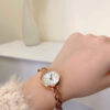 Vintage Style Roman Numeral Dial Gold Round Face Watch