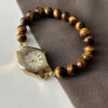 Handmade Natural Stone Tiger’s Eye Watch for Women