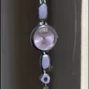 Handmade Purple Bracelet Women's Watch Purple Dial Watch