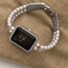 Dainty Style Rectangle Face Gold/Silver Women's Watch