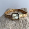 Classic Gold Square Face Bracelet Watch For Women