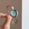 Mint Green Mother-of-Pearl Dial Pearl Bracelet Watch