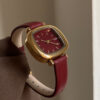 Women's Square Face Brown/Black/White Leather Watch