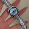 Blue Mother of Pearl Square Face Bracelet Watch
