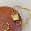 Minimalist Style Gold/Silver Square Face Bracelet Watch