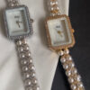 Dainty Style Rectangle Face Gold/Silver Women's Watch