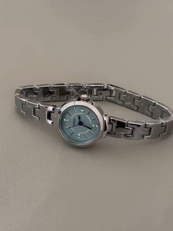 Dainty Round Face Stainless Steel Women's Watch