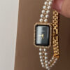 Dainty Style Rectangle Face Gold/Silver Women's Watch
