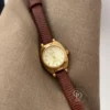 Ladies Brown Leather Watch Gold Watches for Women
