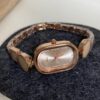 Chic Rose Gold/Blue Oval Face Gold/Silver Bracelet Watch