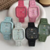 Colorful Square Face Bracelet Women's Watch