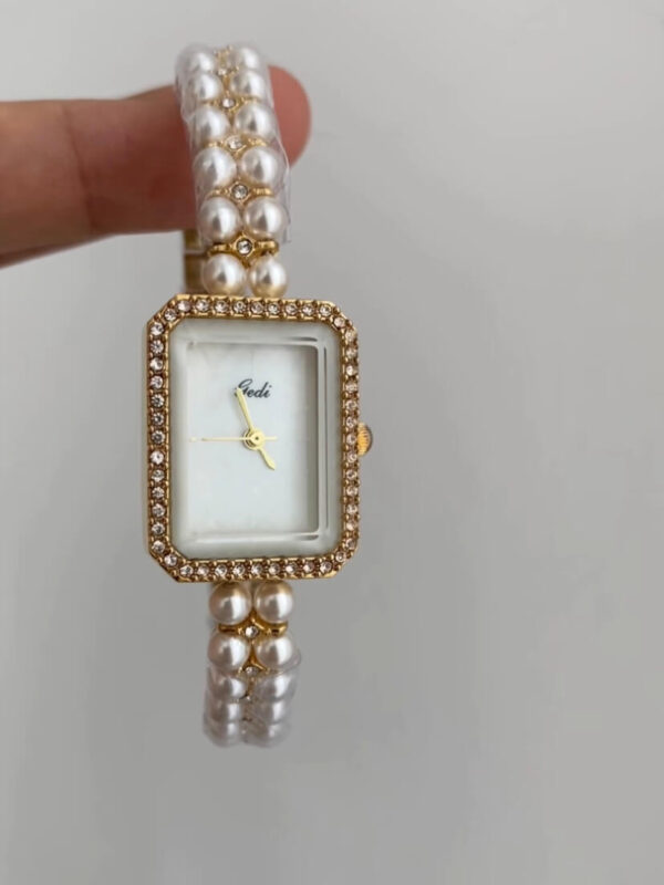 Dainty Style Rectangle Face Gold/Silver Women's Watch