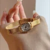 Vintage-inspired Hexagon Face Ladies Watch Classic Roman Numeral Gold Bracelet Watch for Women