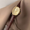 Chic Style Brown/Black Oval Leather Watch for Women