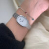 Minimalist Mother of Pearl Oval Face Bracelet Watch