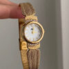 Chic Mother of Pearl Gold/Silver Round Face Wristwatch