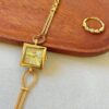Minimalist Style Gold/Silver Square Face Bracelet Watch