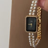 Dainty Style Rectangle Face Gold/Silver Women's Watch