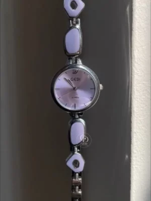 Handmade Purple Bracelet Women's Watch Purple Dial Watch