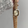 Classic Gold Square Face Bracelet Watch For Women