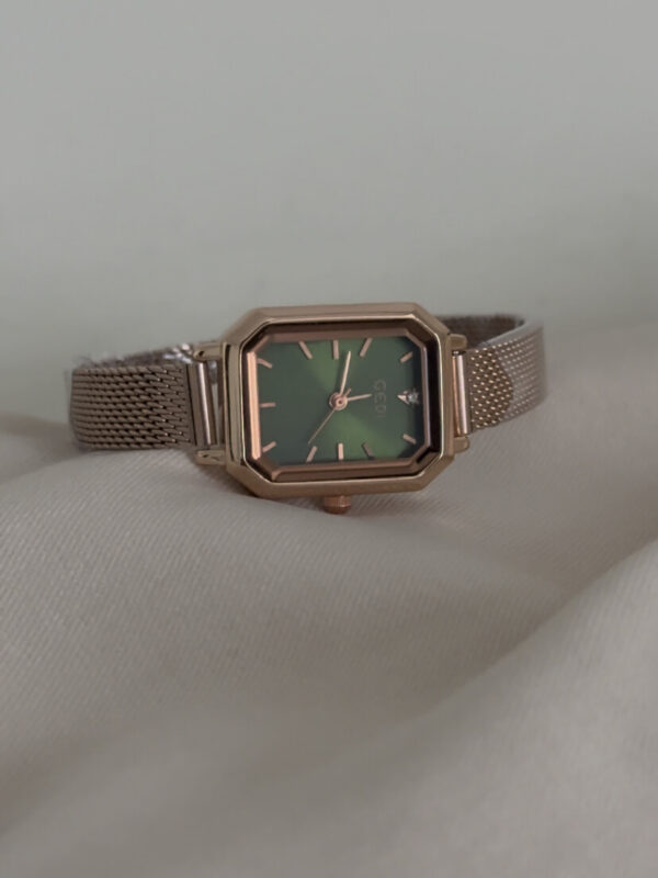 Dainty Green Small Square Face Women’s Watch