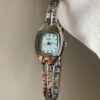 Minimalist Blue Square Face Watch for Women