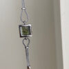 Minimalist Style Silver and Green Square Face Bracelet Watch
