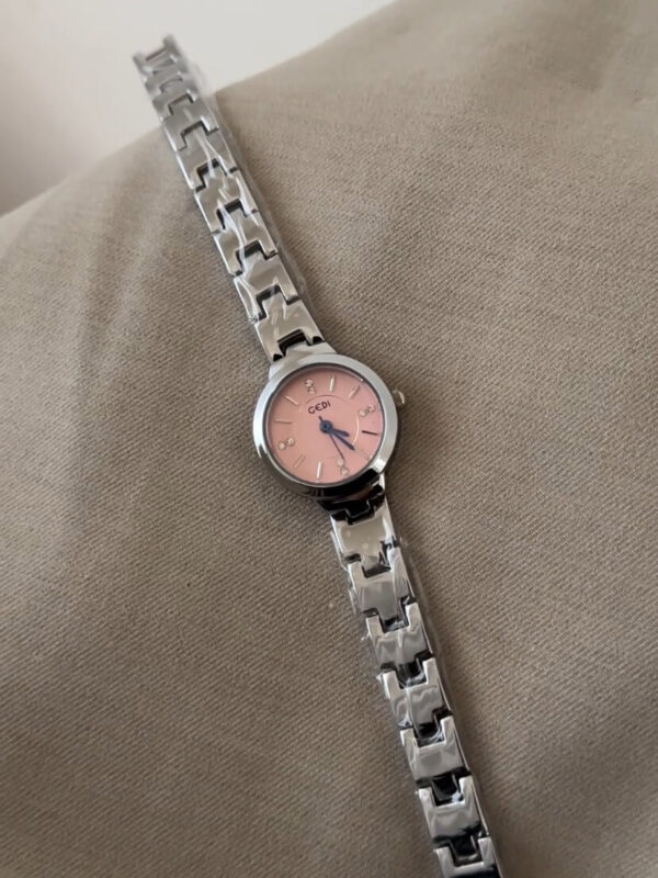 Dainty Round Face Stainless Steel Women's Watch