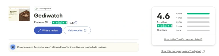 GEDI Watch customers reviews