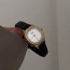 Classic Style Square Face Black/Brown Leather Women‘s Watch