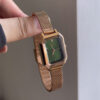 Dainty Green Small Square Face Women’s Watch