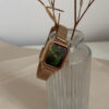 Dainty Green Small Square Face Women’s Watch
