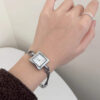 Minimalist Style Gold/Silver Square Face Bracelet Watch